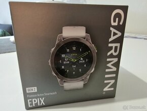 Predám Garmin Epix Gen 2 Titanium/Carrera White Band – 100% - 3