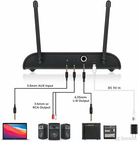 Bezdrôtový mikrofónny systém Asmuse s Bluetooth prijímačom - 3