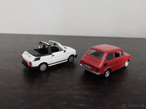 2x Legendarne automobily čssr polski Fiat 126p  1:43 , 1/43 - 3