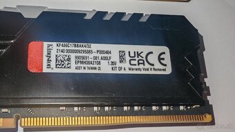 Kingston FURY 16GB KIT DDR4 2× 8 GB RGB osvetlenie - 3