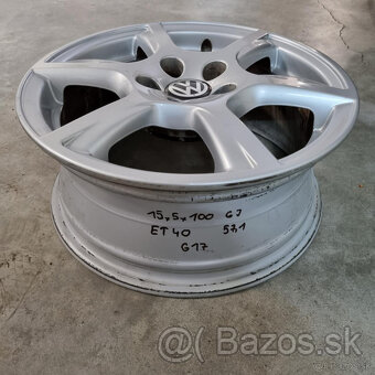 Hliníkové Volkswagen disky 5x100 R15 ET40 - 3