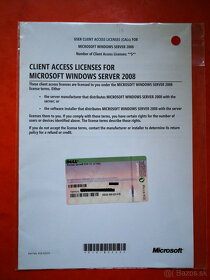 Predám CAL 5 clients pre Windows server 2008/2008 R2 - 3