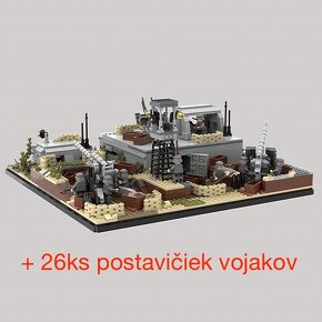 Stavebnica 2.sv vojna + 26ks postavičiek typ lego - 3