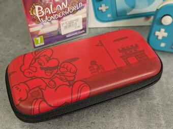 Nintendo Switch lite modré, púzdro a hra Balan Wonderworld - 3