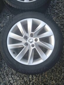 17" sada alu ŠKODA SUPERB 3,VW,SEAT + pneu 215/55 17. - 3