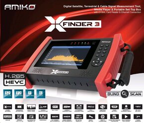 Predam Merací prístroj Amiko X-Finder 3 DVB-S/S2/T/T2/C HEVC - 3