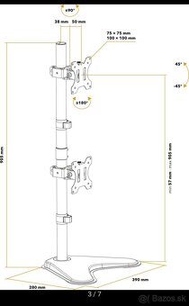 Držiak monitorov AlzaErgo Arm D25BV - 3