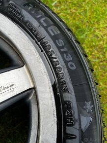 BBS 4x100 r15 7j et25 s novými zimnými gumami - 3