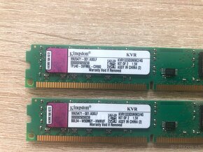 Kingston SDRAM 4GB 2x2GB DDR3 1333 CL9 - 3