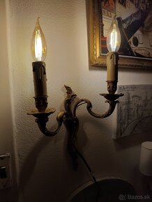 Nástenná originálna starožitná lampa - 3