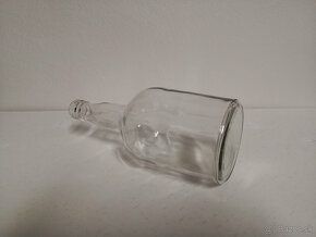 Starožitná sklenená fľaša značená - 3