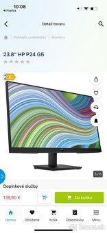 Predám úplne nový monitor hp p24g5 - 3