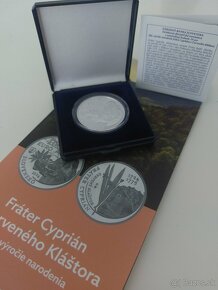 Strieborná zberateľská minca 10 € proof Fráter Cyprián - 3