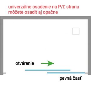 Nové sprchové dvere do otvoru 166-174cm - 3