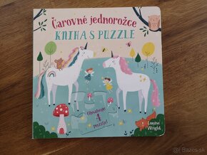 2x Kniha s puzzle Peppa pig a Čarovné jednorožce - 3