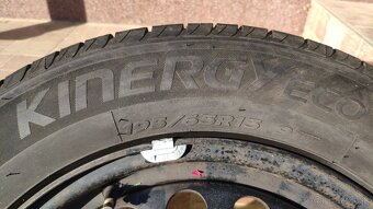 Kolesá- plechové disky 4x100 R15 + letné pneu Hankook 195/65 - 3