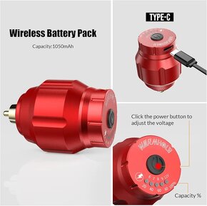 BEZDROTOVY Tetovací Strojček WORMHOLE - 3