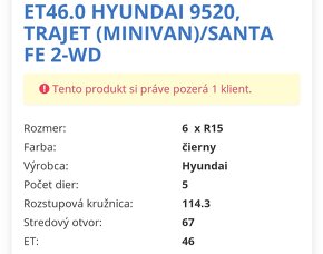 Kolesa disky elektrony pneu Hyundai Trajet - 3