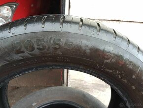 Predám 4ks letné pn.205/55r16 Continental - 3