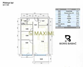 2 - izbový byt na ulici Antolská v projekte Rezidencia Dražd - 3