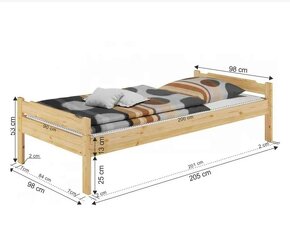 Postel 90x200 komplet pre deti a dorast - 3