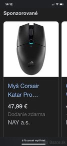 Bezdrátová myš corsair - 3