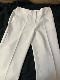 Biele elegantne nohavice - 3
