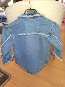 Dievčenská riflová bunda s kamienkami Zara 120tka - 3