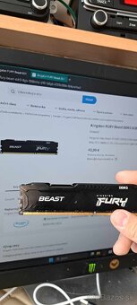 Kingston Fury Beast 2x8gb RAM DDR3 - 3