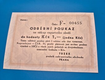 TUZEX odberní poukaz, Gábriš - 3