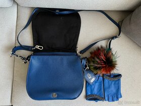 Karl Lagerfeld modra kozena kabelka original - 3
