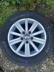 5x112 r15 elektróny VW + 195/65 r15 letné pneu Continental - 3