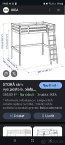 Vyvýšená postel Stora Ikea - 3