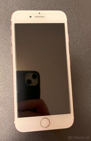 Predám iPhone 7 32GB Rose Gold - baterka 84% + kryty - 3