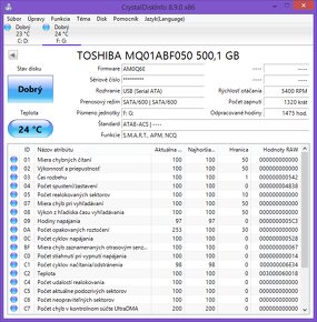 HDD 500GB, 2,5" - 3