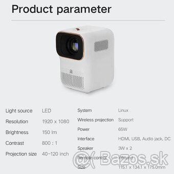 Full HD projektor Xiaomi Xming Q1 SE - 3