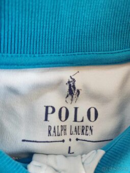 Pánské polo tričko Ralph Lauren – modré, vel. L - 3