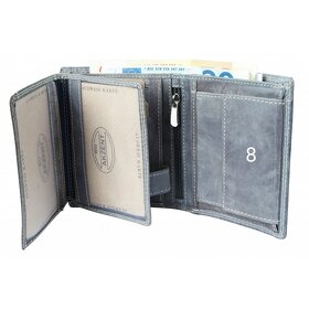 Pánska podlhovastá peňaženka značky Akzent Modro- sivá - 3