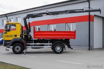 MAN TGA 18.280 4X4 TROJSTRANNÝ SKLÁPAČ + HYDRAULICKÁ RUKA - 3