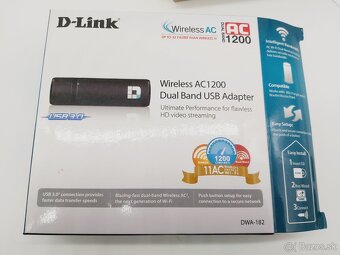 USB WIFI Adaptér D-Link DWA-182 AC1200 - 3