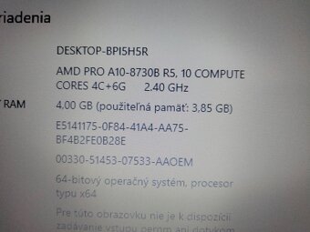 predám základné dosky pre notebook Hp elitebook 725 g4 - 3