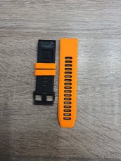 Garmin remienok fenix 5x, 6x oranžovo čierny - 3