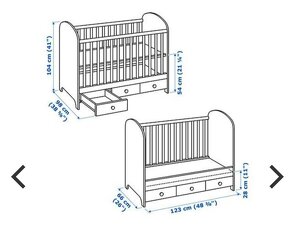 Predám detskú postieľku IKEA GONATT - 3