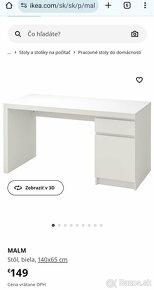 Písací stôl IKEA MALM - 3