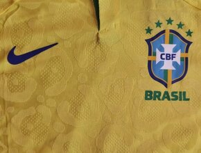 futbalový dres Brazília žltý World CUP slimfit - 3