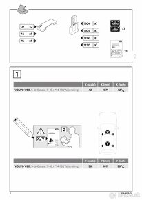 Thule kit 1673 pre VOLVO V60 2011-2019 - 3