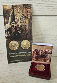 Zlata zberatelska minca 100€ Jaskyne Slovenskeho Krasu 2017 - 3