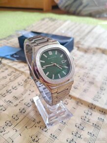 Nové pánske hodinky zelený ciferník - 3