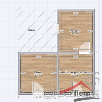 Viničný domček na predaj vo Vrábľoch, pozemok 625 m2 - 3