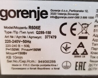 elektrický krájač Gorenje R606E - 3